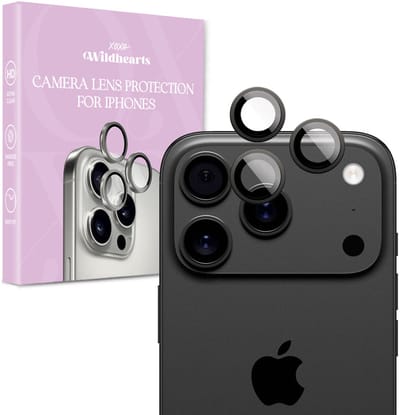 xoxo Wildhearts Camera Lens Protector geschikt voor iPhone 17 Pro - Lens protectie - 9H Gehard Glas - Eenvoudige Installatie - Glasplaatje - Camera bescherming