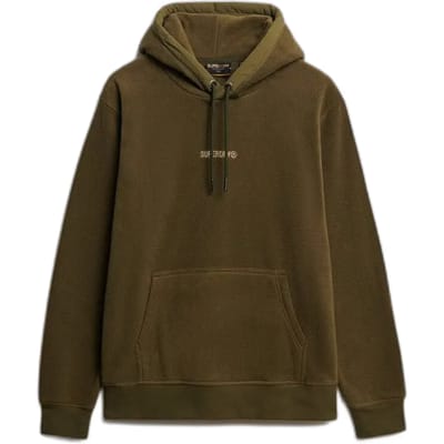 Superdry Micro Logo Fleece Hoodie Heren - Maat S