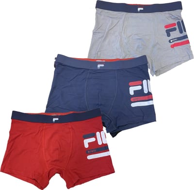 FILA - boxershort heren - 3 stuks - model 5 - maat M - onderbroeken heren - Cadeau