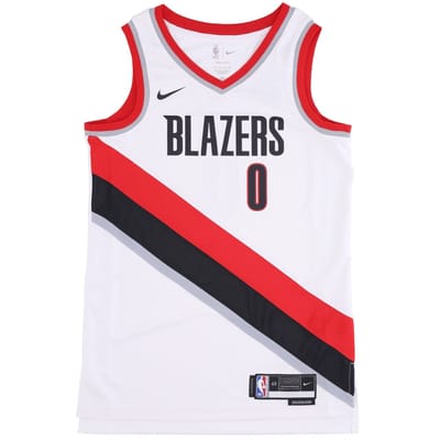 Basketbaltanktop voor heren Nba Dri-fit Swingman Jersey Association Edition 2022/23 nr. 0 Damian Lillard Porbla