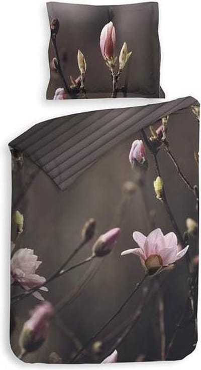 Heckett & Lane Sarah - Dekbedovertrek - Eenpersoons - 140x200/220 cm - Rose Taupe