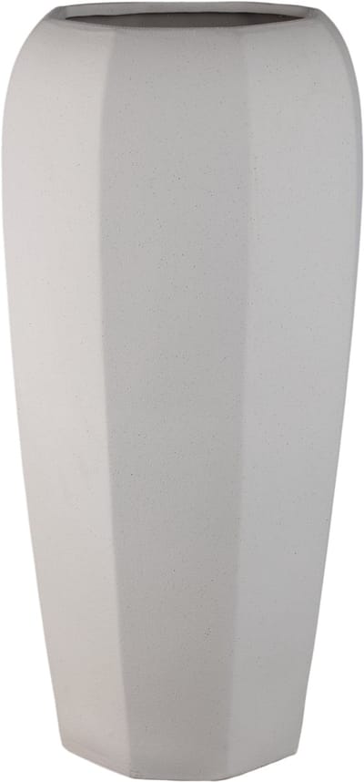 PTMD Myrick Cream Ceramic Pot Octagon Shape XL