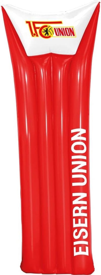 Grote Luchtbed met Clublogo - Rood/Wit Opblaasbaar Matras voor Camping of Logeerpartijtjes