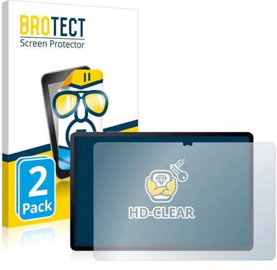 BROTECT - Screenprotector voor Samsung Galaxy Tab S7 Plus WiFi 2020 - Folie Beschermfolie transparant 2 Stuks
