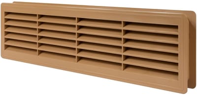Ventilatieopeningen voor Deuren - Verbeterde Luchtcirculatie - 1 stuk - Kunststof - 46 x 13,5 cm
