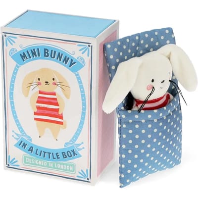 Mini knuffel in een doos Rex London Bunny