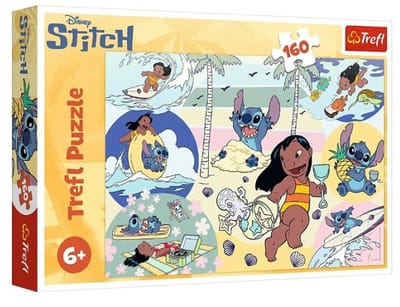 Trefl puzzel Disney Lilo & Stitch 160 stukjes karton kinderpuzzel.