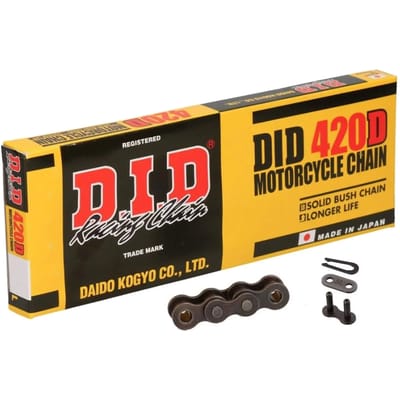 Motorfiets rolketting D.I.D 420D(B&B) X 86 Mail. Rj