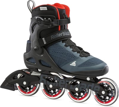 Inline Skates - Skeelers - Fitness Skaten - 90mm Wielen - Maat 43 - Blauw Oranje