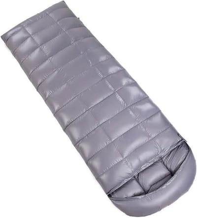 Donzen Slaapzak - Kampeerzak Warm - Buiten Kamperen - Waterdicht Winddicht - 82.67 x 31.5 Inch - Grijs