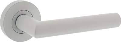 Intersteel Deurkruk Bastian op ronde rozet ø52x10mm wit