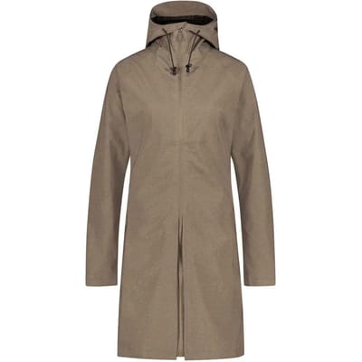 AGU SeQ Regenjas - Regenjas Dames Waterdicht - Regenjas Lang model - Water- en Winddicht - Ademend - Grijs - XS