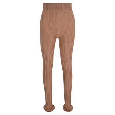 Acne Studios Keera Leggings in beige katoen