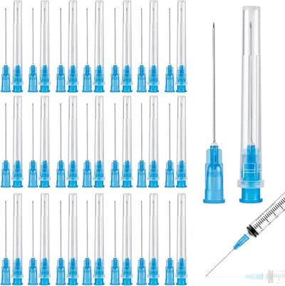 100 Stuks 23G (0.6 x 38mm) RVS Vloeistofdistributietubes, Individueel Verpakt voor Vullen, Ideaal voor Hobby, Olie en Lijmgebruik