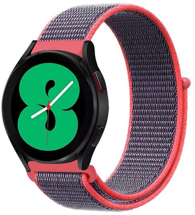By Qubix - Sport Loop nylon bandje - Magenta - Geschikt voor Xiaomi Redmi Watch 5 Active / Redmi Watch 5 Lite