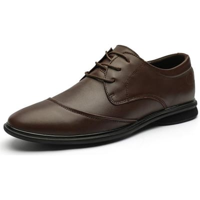 Chaussures Oxford de luxe pour hommes Chaussures habillées classiques pour hommes en cuir véritable Mode Noir Chaussures de costume de bureau de mariage de luxe pour hommes Taille 38-45 44 marron