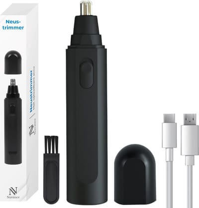 Nuvance - Neustrimmer - Neustrimmer Mannen en Vrouwen - Oortrimmer - Neushaartrimmer - Usb Oplaadbaar - Afspoelbaar