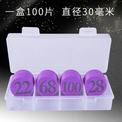 8 Soorten Kleuren 1-100 Cijferfiches 100 Stuks Set Educatief Plastic Fiches Stuur Naar Kinderen Als Cadeau Met Doos
