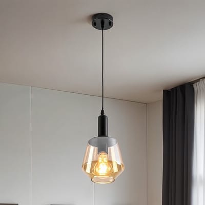 LumenXL 1-lichts hanglamp Mala - bolvormig glas