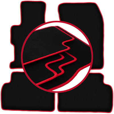 CARLUX-RED automatten voor: Honda Civic IX sedan (2011-2016)