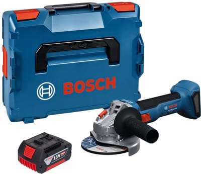 Bosch GWS 18V-8 Profi-hoekslijpmachine 18 V 125 mm borstelloos + 1x accu 5.0 Ah + L-doos - zonder lader