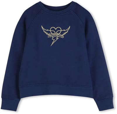 Zadig & Voltaire X60537 Sweatshirt Blauw 12 Years Meisje