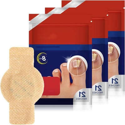 Nail Care Patches voor Teennagels, Hydrocolloïde Plakband voor Nagelverzorging, Eenvoudige Bescherming en Gebruiksgemak met 63 Stuks