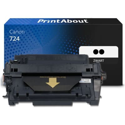 PrintAbout huismerk Toner 724 Zwart Multipack Geschikt voor Canon