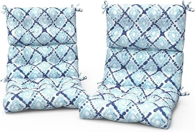 Tuinstoelkussens Hoge Rug - Schommelstoelkussens Adirondack - Buiten Zitten - Waterafstotend Vlekbestendig - 112 x 56 x 10 cm
