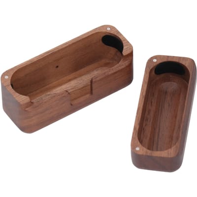 Oordopjeshoes Houten Cover Compatibel voor AM TW01 Bluetooth Oordopjes Oplaadcase Handgemaakt Anti brown