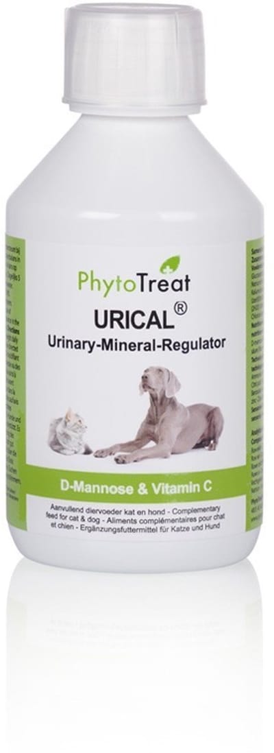 Phytotreat Urical Urine Verzuider 250ml - Blaasondersteuning, Vloeibaar Voedingssupplement - Honden en Katten