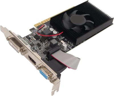 Krachtige 1GB DDR3 Grafische Kaart met PCI Express 2.0, Stille Koeling, Ondersteuning voor DVI, VGA en HDMI voor Gaming en Multimedia