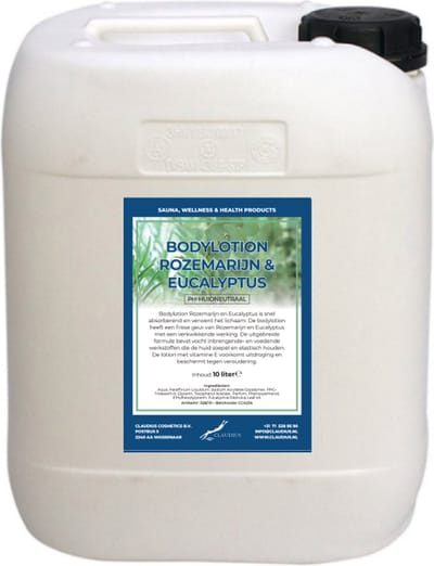 Bodylotion Rozemarijn & Eucalyptus 10 Liter - navulling