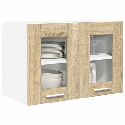 vidaXL Hangkast 2 pcs Sonoma Eik 60 x 31 x 40 cm Bewerkt hout