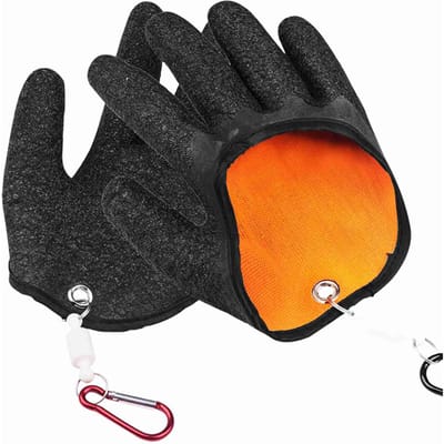 1 stuks Vissershandschoen met Magnetische Sluiting Visser Professionele Visvanghandschoen Antislip Vissershandschoen Beschermt Hand Right & magnet hook
