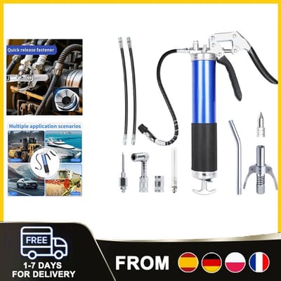 Dailygoods 8000 PSI hogedruk vetspuitset met pistoolgreep, inclusief slangen en spuitmonden voor auto's, landbouwmachine
