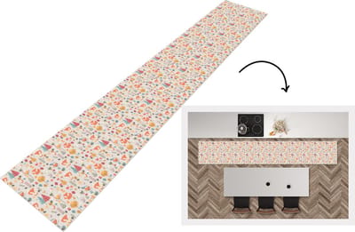 Keukenloper - Loper keuken - Vos - Bloemen - Regenboog - Kinderen - Design - 300x50 cm - Keukenloper vinyl