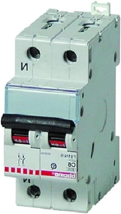 Automatische schakelaar - Magneet automaat - Groepen beveiligen - 1P+N configuratie - 6 Ampère - null