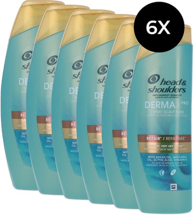 Head & Shoulders DermaXPro Expert Scalp Care Repair Shampoo - 6 x 225 ml