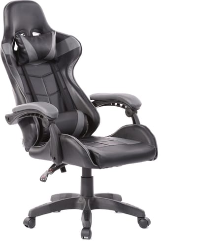 Gamestoel Cyclone tieners - bureaustoel - zwart grijs