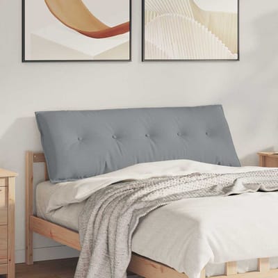 vidaXL - Rugkussen - Lichtgrijs - 200 - x - 19 - x - 50 - cm - Stof