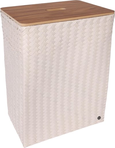 Wasmand met deksel - Opbergmand - Organizer - Handgevlochten - Handed By Grand Superb met deksel - beige -champagne