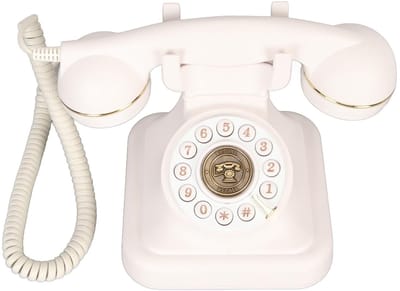 Dailygoods- Vaste Telefoon Retro - Antieke Telefoon - Snoergebonden Telefoon - Decoratieve Telefoon - Duurzaam ABS-Materiaal - Volledig Functioneel