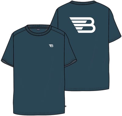 Ballin Amsterdam - Jongens Loose fit T-shirts Crewneck SS - Navy - Maat 14