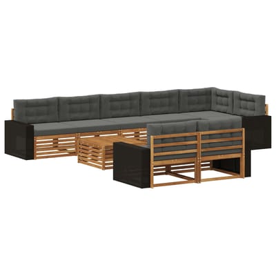 vidaXL - Buiten - bank - set - 9 - st