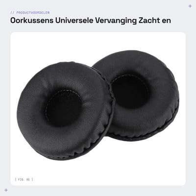 Dailygoods - Oorkussens - Universele Vervanging - Zacht en Comfortabel - 70 MM - Headset Oorkussens - Geluidsisolatie - Geschikt voor Diverse Hoofdtel...
