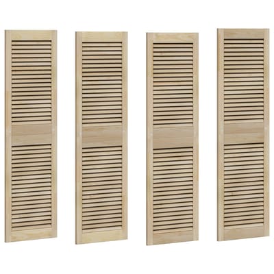 vidaXL - Kastdeur - 4 - st - Naturel - 140,5 - x - 39,5 - cm - Massief - grenenhout