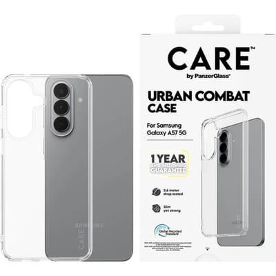 CARE by PanzerGlass Urban Combat Case voor de Samsung Galaxy A57 (5G) - Transparant