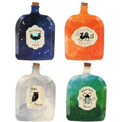 Meri meri halloween bordjes papier making magic potion bottle à 8 stuks