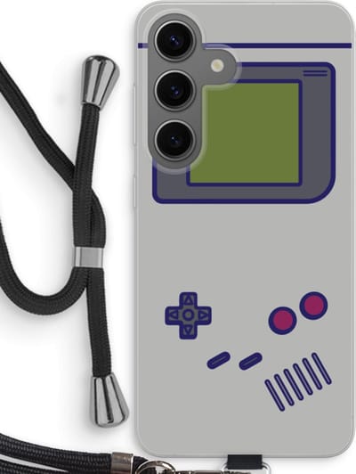 Case Company® - Hoesje met koord geschikt voor Samsung Galaxy S24 hoesje met Koord - Game On - Telefoonhoesje met Zwart Koord - Bescherming aan alle Kanten en Over de Schermrand